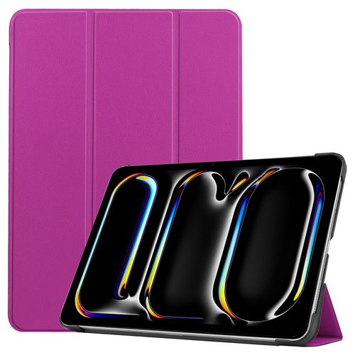 Etui Smartcover Violet Pour Apple Ipad Pro 11 2024 Avec Coque Cover Protection Interne - Housse Violette Ipad Pro 11 Pouces 2024 (M4) Xeptio Case