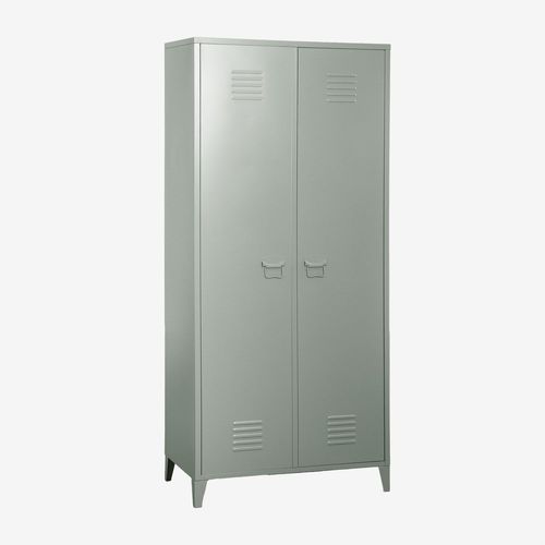 Armoire De Casier À 2 Portes En Acier Pohpli Vert Kaki
