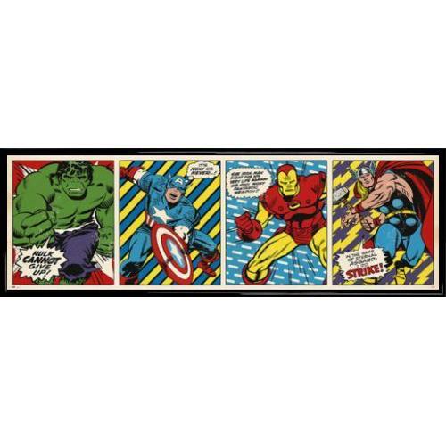 Poster de porte encadré: Avengers - Marvel Comics Triptyque, Hulk