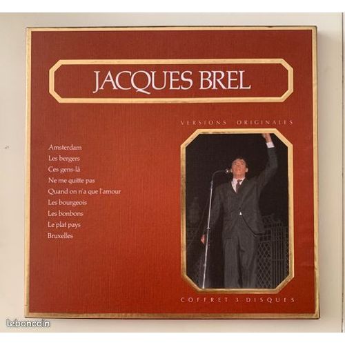 Jacques Brel Coffret 3 Disques Versions Originales
