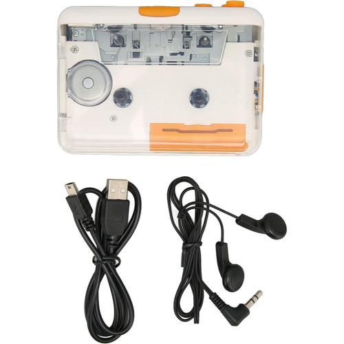 Lecteur de Cassettes USB Plug and Play MP3 Convertisseur de Cassettes de Musique avec Lecteur de Cassettes et Lecteur de DVD avec Logiciel de Conversion de Cassettes