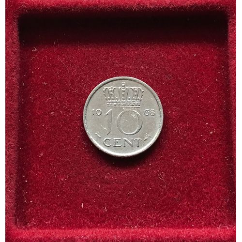 10 Cents - Juliana - Pays Bas - 1968