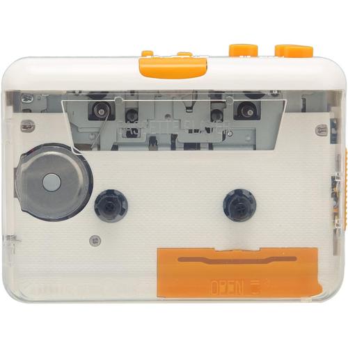 Convertisseur de Cassette USB, Enregistreur de Microcassette Portable de Conversion MP3 sans Lecteur, Lecteur de Musique à Bande Plug and Play avec écouteurs pour IPod PC