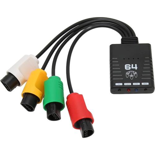 Adaptateur Convertisseur De Console De Jeu, Convertisseur De Poignée Sans Filavec Connexion Multi-Appareils Pour Console N64, Ps3, Ps4, Switch Pro, Switch Joycon