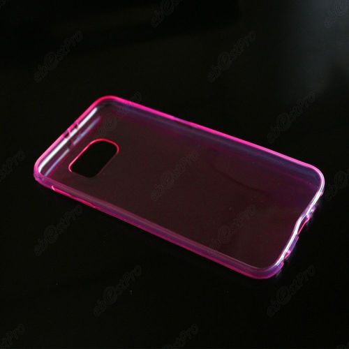 Ebeststar ® Film Verre Trempé Pour Samsung Galaxy S6 Sm-G920f, G920 Coque Silicone Gel Ultra Fine Housse Etui Souple, Couleur Rose