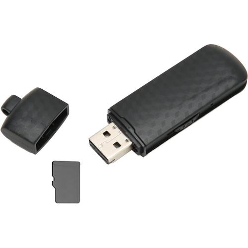 Mini Enregistreur USB, Enregistrement à Une clé avec Réduction du Bruit HD, Enregistreur à Commande Vocale, Appareil D'enregistrement de Poche pour Réunion de Travail (Gris Anglais Neutre 32 Go)