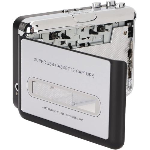 Convertisseur de Cassette en MP3 2 Pouces Lecteur Enregistreur Portable Cassette Lecteur de Musique Lecteur de Cassette USB de Cassettes en MP3 avec Casque pour Ordinateur