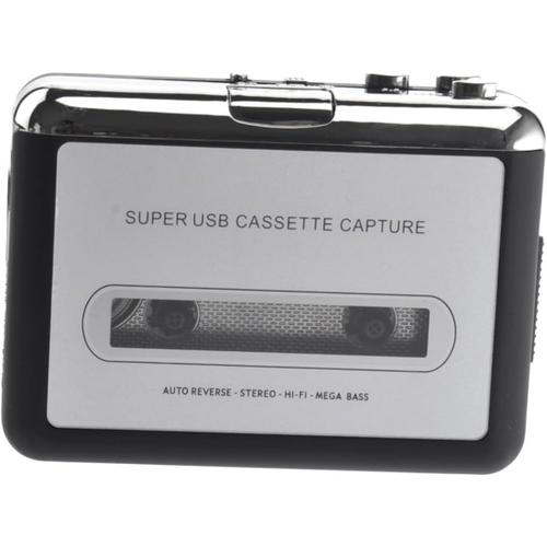 Pc Lecteur Mp3 USB Lecteur De Cassettes Mp3 Lecteur De Bande USB Musique Portable Lecteur Multimédia Mp3 Convertisseur De Cassette en Mp3 Cassettes Audio Accessoires Haute Fidélité