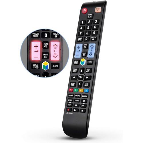 Télécommande Universelle Pour Toutes Les Télécommandes Samsung Smart Tv, Lcd Led Qled Suhd Uhd Hdtv Incurvé Plasma 4k 3d