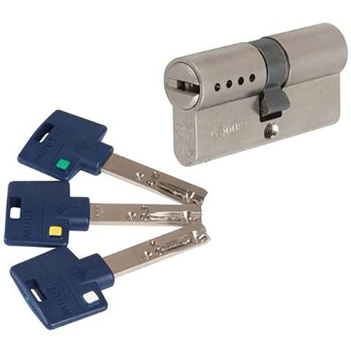 Cylindre européen Mul-T-Lock 262S+ - 40 x 50 - 3 clés - Barre de renfort - 80072389