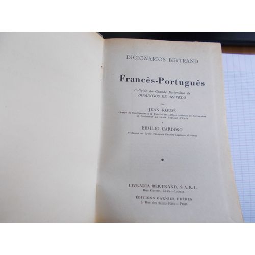 Dicionarios Bertrand Frances Portugues