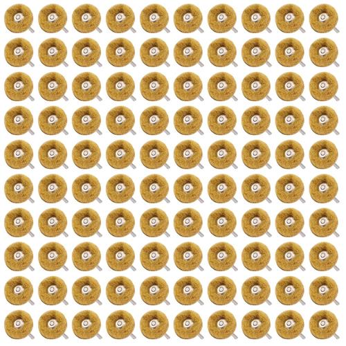 100 Pièces 25mm Disque De Ponçage-Polissage, Abrasifs Polissage Roues 80 Grain Pour Outils Rotatifs Dremel Pour Polir Et Poncer Le Verre, Le Métal Et Le Bois