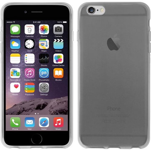 Phonenatic Coque En Silicone Compatible Avec Apple Iphone 6 Plus / 6s Plus - Transparent Blanc - Cover Cubierta + Films De Protection