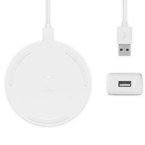 Belkin Boost Charge (10 W) Blanc - Chargeur Induction Sans Fil Iphone/Smartphone