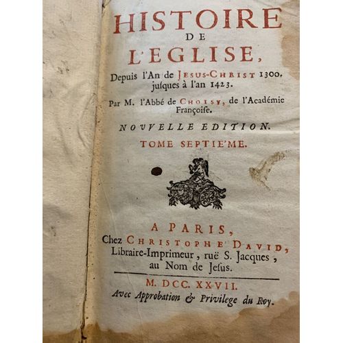 Histoire De L'eglise Tome 7
