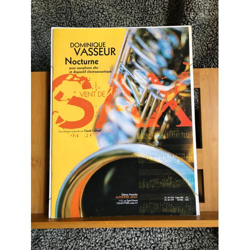 Dominique Vasseur Nocturne Saxophone Alto Disp. Electroac. Partition Ed Leduc Cd