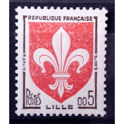 Armoiries De Villes - Blason - Lille 0,05 (Impeccable N° 1230) Neuf** Luxe (= Sans Trace De Charnière) - Cote 5,00 - France Année 1960 - N11679