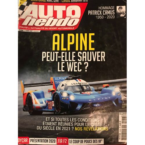 Auto Hebdo 2258 Alpine Peut Elle Sauver Le Wec
