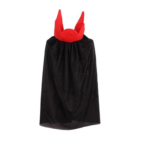 Déguisement D'halloween-Accessoire De Théâtre Vêtement À Capuche Cape Du Diable Cape Long Tippet 70cm