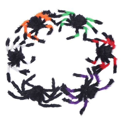 Fournitures Pour Festival Décoration D'halloween Araignée Jouets De Prank Humoristique Accessoire Réaliste Offre Spéciale Tissu De Couleurs Multiples 1 Pièce