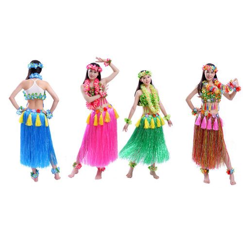 Décorations De Fête Hawaïenne Amusant 1 Pièce Fournitures Pour Robe Adulte En Fiber De Plastique Jupe Pour Activités De Danse Sur La Plage