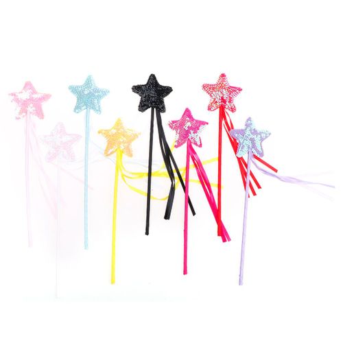Bâton Magique Cinq Baguette De Fée Pointue De Fête Pour Filles Faveurs Starprincess
