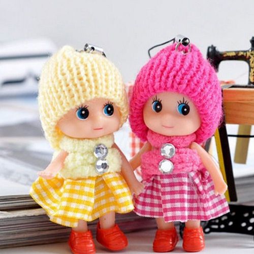 Mignon Animaux Porte-Clés Mini Poupées En Peluche Porte-Clés Doux Jouets En Peluche Porte-Clés Bébé Pour Les Filles Femmes En Peluche