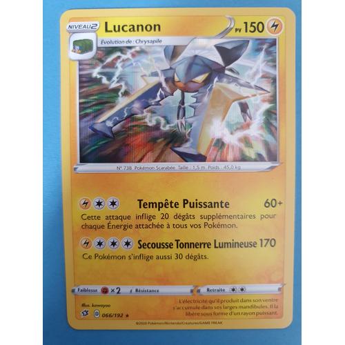 Pokemon Carte Française Lucanon Holo 066/192 Clash Des Rebelles