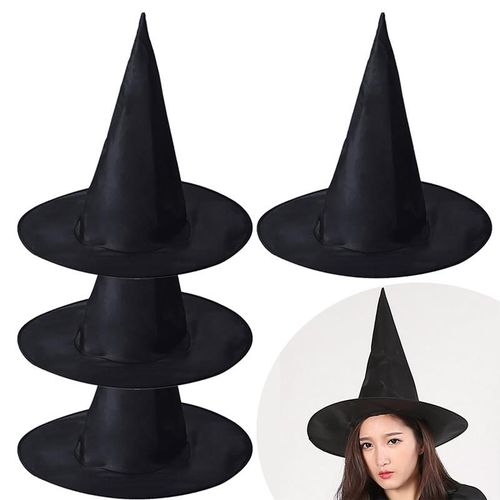 Chapeaux De Sorcière Pour Halloween 8 Pièces Décoration De Fête Mascarade Chapeau De Sorcière Noire Pour Femmes Pour Halloween Casquettes D'accessoires Pour Costume