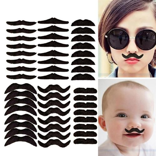 Funpa-Moustache Fausse Fantaisie Pour Fête Déguisement De Moustache Cadeaux Pour Fête D'halloween