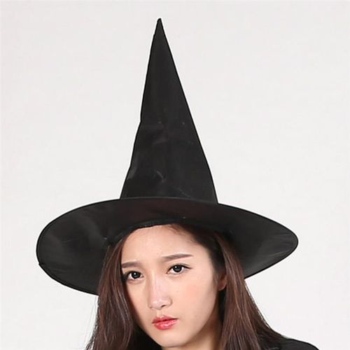 Chapeau De Sorcière D'halloween 4 Pièces Chapeau De Déguisement Oxford Casquette D'halloween Accessoires De Costume D'halloween Couleur Unie