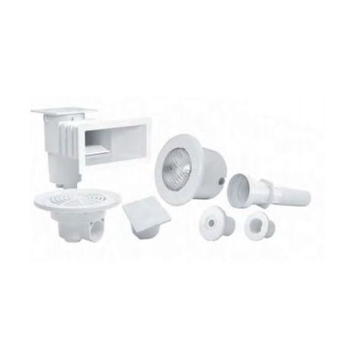 Kit de pièces à sceller Vitalia Béton blanc AQUALUX - bassin 8x4 - 105874