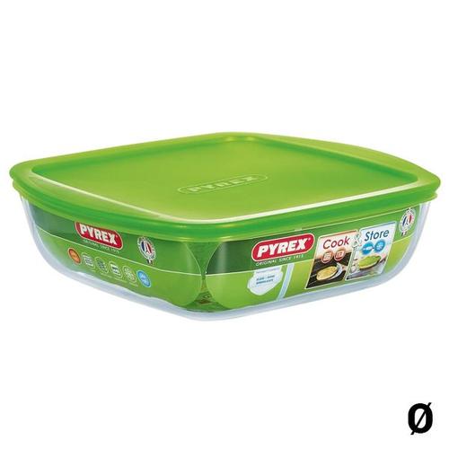 Pyrex Plat A Four + Couvercle Cook And Store Basic 14x12 Cm Transparent