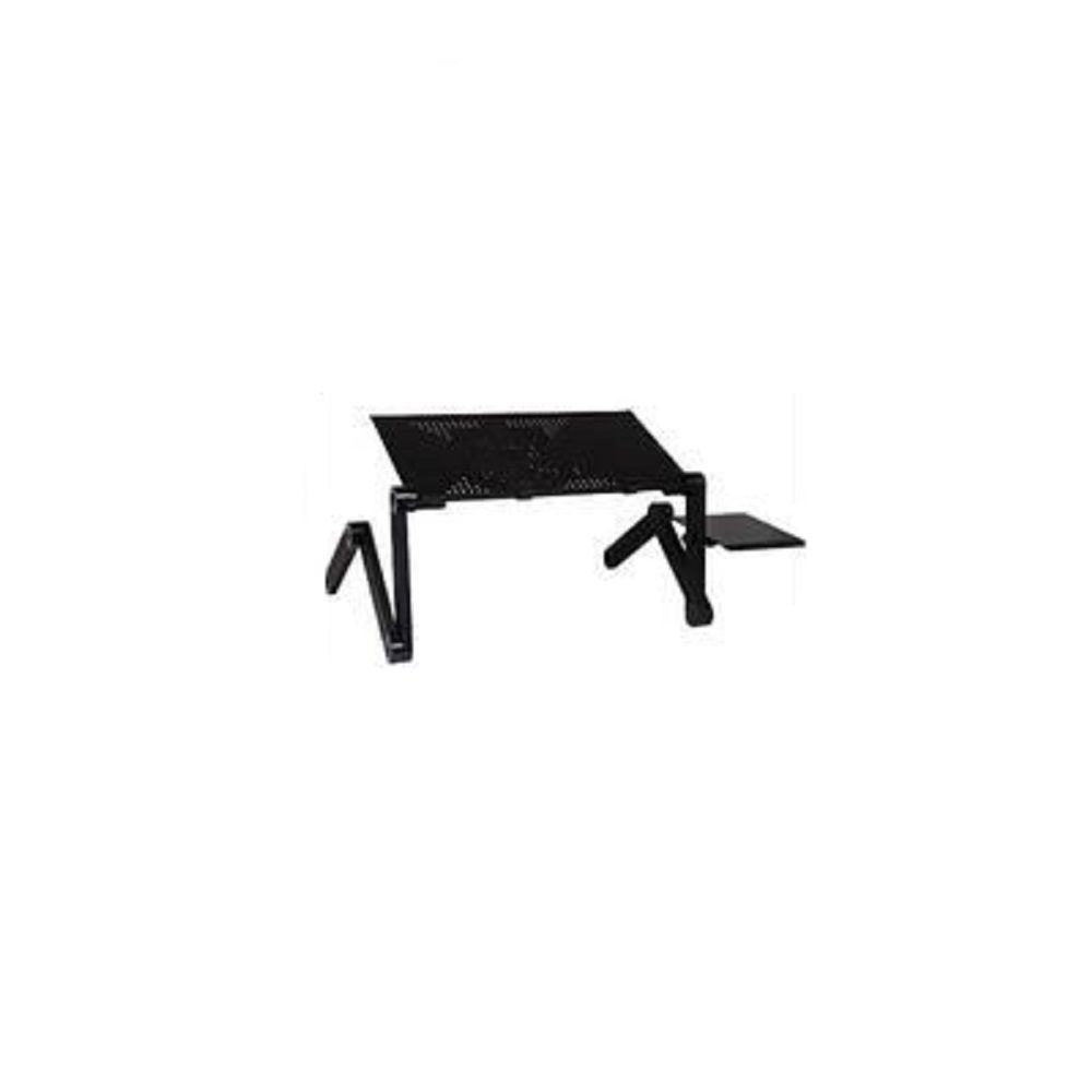 Bureau ordinateur portable modulable 360° de 42 cm x 26 cm pour lit avec support souris Noir Hobby Tech