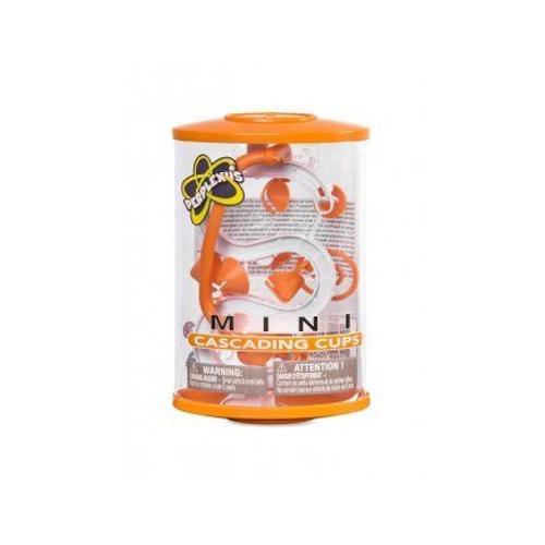 Perplexus Mini Et Cylindrique - Modele Cascading Cups Orange - Parcours Recto-Verso 3d - Format Voyage