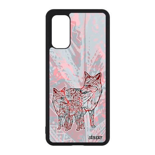 Coque Pour Samsung S20 En Silicone Renard Rouge Plume Design Portable Bebe Mobile Animal Multicolore Telephone Foret Polaire Galaxy