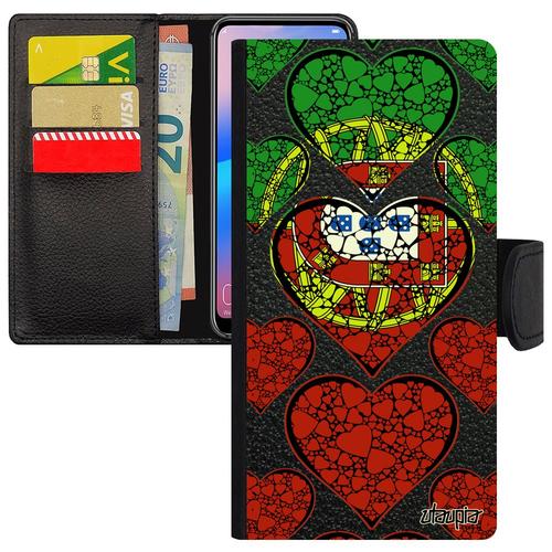 Coque Samsung S20 Portefeuille Drapeau Portugal Portugais Foot Sm-G981f/Ds Etui Coeur Coupe D'europe Euro Basket Telephone De Galaxy