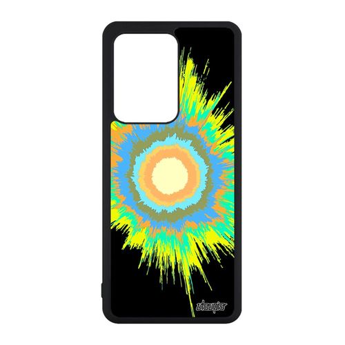 Coque Antichoc Samsung Galaxy S20 Ultra Silicone Explosion Pas Cher Soleil Galaxie Mobile Jaune Design Motif Portable Texture Modern