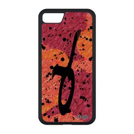 Coque Iphone Se 2020 Silicone Signe Du Zodiaque Taureau Dessin Horoscope Case Astrologique Calligraphie Mobile Univers Rouge