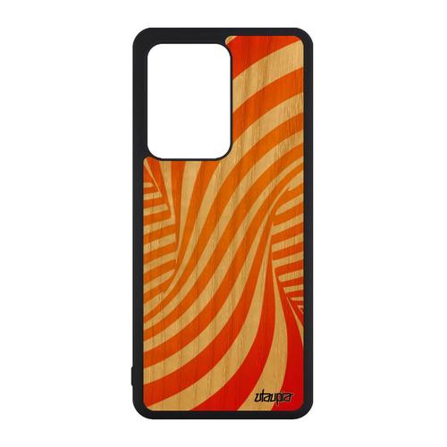 Coque Bois S20 Ultra Silicone Illusion D'optique Portable Magie Tornade Smartphone Graphique Moderne Cover Telephone Samsung Galaxy