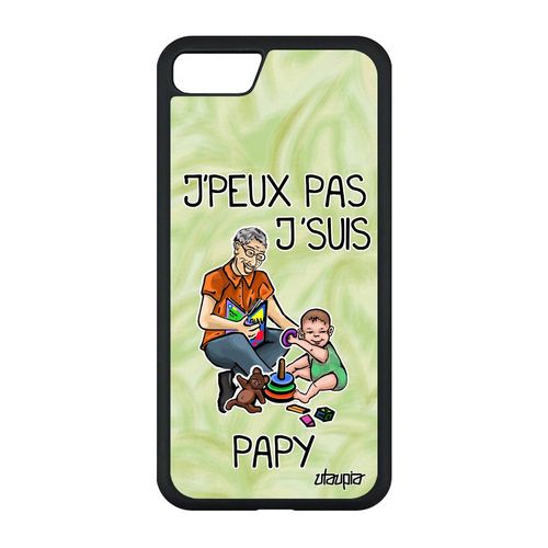 Coque Pour Iphone Se 2020 Silicone J'peux Pas J'suis Papy Case Humour Vert Naissance Fille Drole Jpeux Je Etui Pas Cher Texte