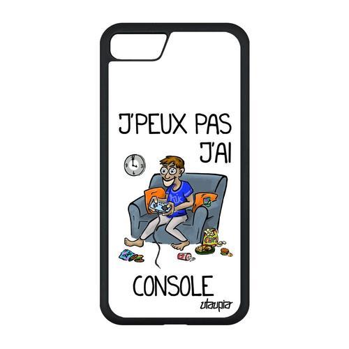 Coque Iphone Se 2020 Silicone J'peux Pas J'ai Console Mobile Jpeux Texte Blanc Bande Dessinée Je Drole Etui Gamer Jeux Video