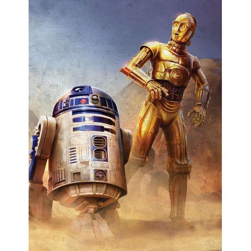 Kits De Peinture Diamant 5d R2d2 Pour Adultes - Star Wars C3po Diamond Art Kits Pour Décoration Murale De Maison 30,5 X 40,6 Cm