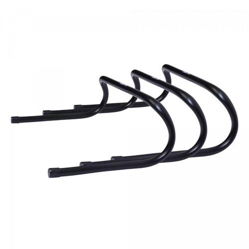 Gorilla Sports - Lot De 3 Haies D'entraînement - 15 Cm À 50 Cm De Hauteur - Couleur : 15 Cmnoir
