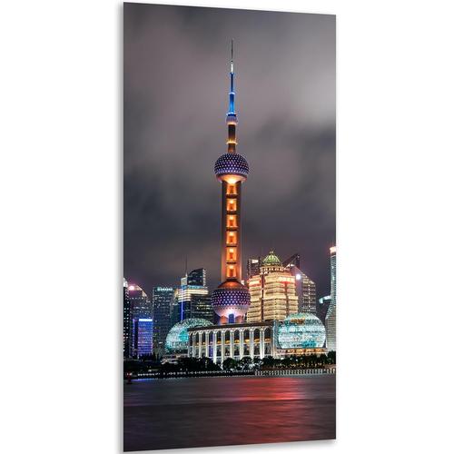 5D Broderie Diamant Kit Complet Grand Format Vue Nocturne de la Ville Tableau Decoration Murale Chambre 100x50 cm