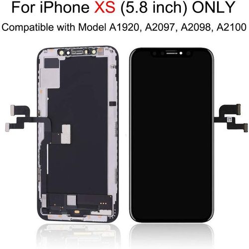 Ecran Iphone Xs Noir Complet + Lcd Retina Sur Chassis + Outils