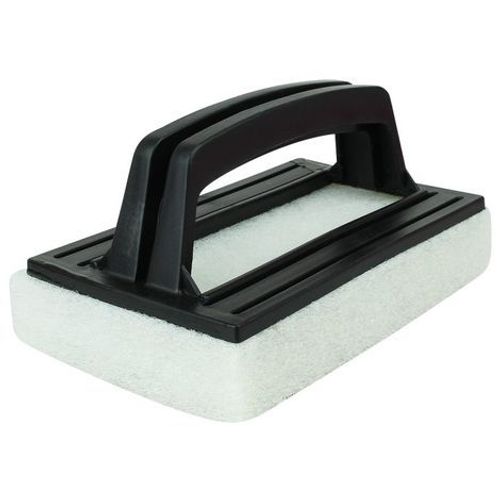 Brosse, éponge ligne d'eau avec poignée pour piscine - 8.5 cm x 14.5 cm - Noir - Linxor