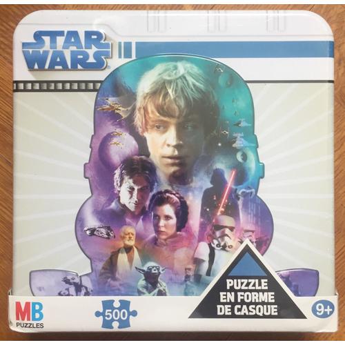 Puzzle Star Wars En Forme De Casque, Mb 500 Pièces, Lucas, Film