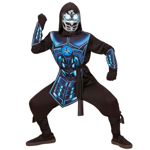 Déguisement Cyber Ninja Lumineux Et Sonore Enfant - Taille: 5-7 Ans (128 Cm)