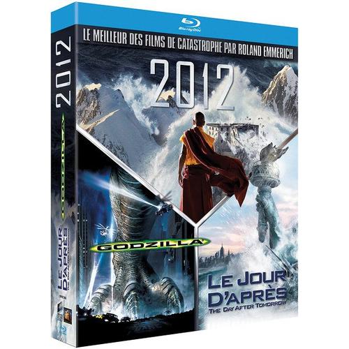 Catastrophe ! - Coffret : 2012 + Godzilla + Le Jour D'après - Pack - Blu-Ray